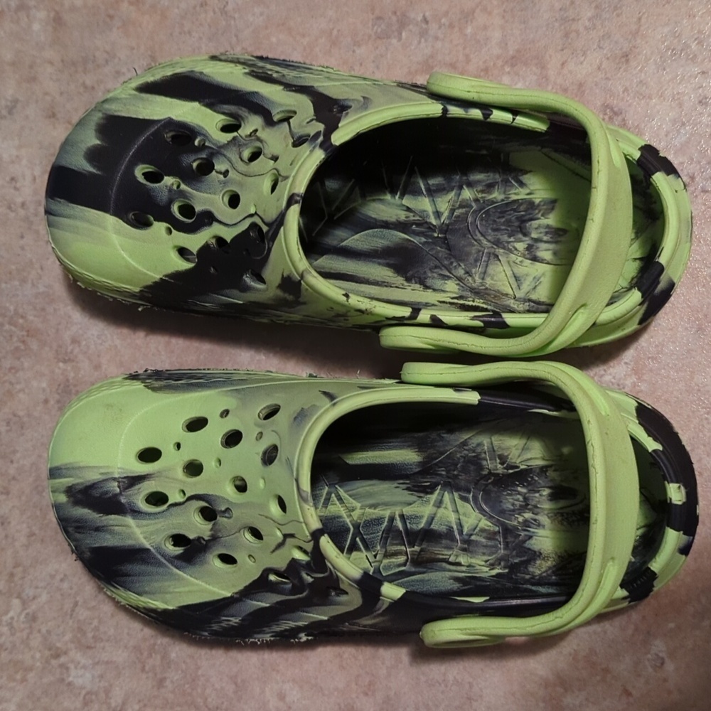 Toddler Boys Camouflage Slip On Sandals Size 11 12 - Picture 6 of 9